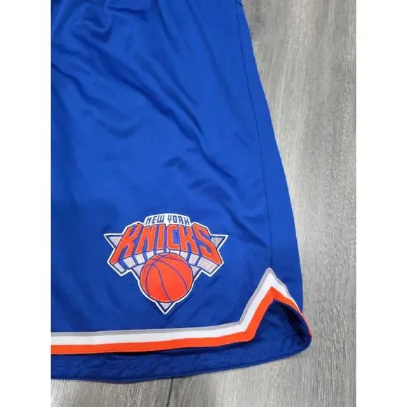 Adidas NBA New York Knicks Basketball Shorts Blue XL A004292 - Picture 4 of 11